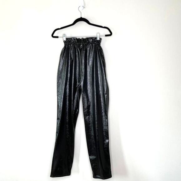 Aritzia Wilfred Jive Black Patent Pants XS - Picture 2 of 7